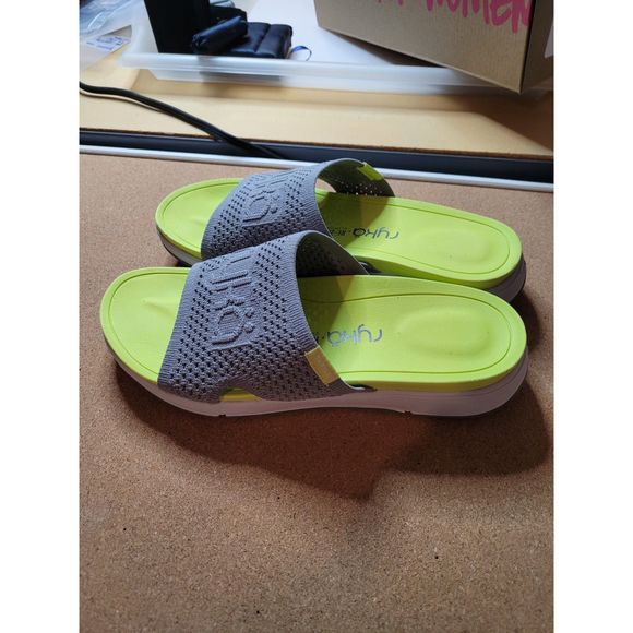 The NOT Mens Ryka Slides ~ Ladies 8 1/2 Frost Grey Brand New. - Picture 5 of 5